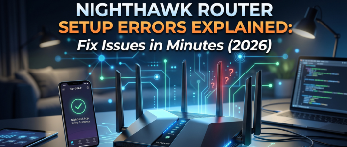 nighthawk router setup error